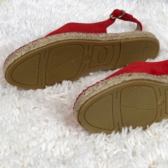 BEMBA EUROPA SUEDE SLINGBACK ESPADRILLES FLAT - Picture 4 of 6